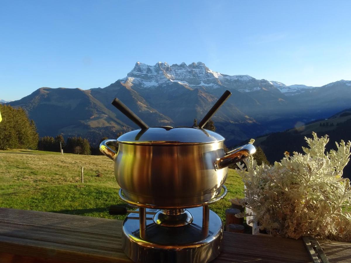 Chalet Chanso Morgins Buitenkant foto
