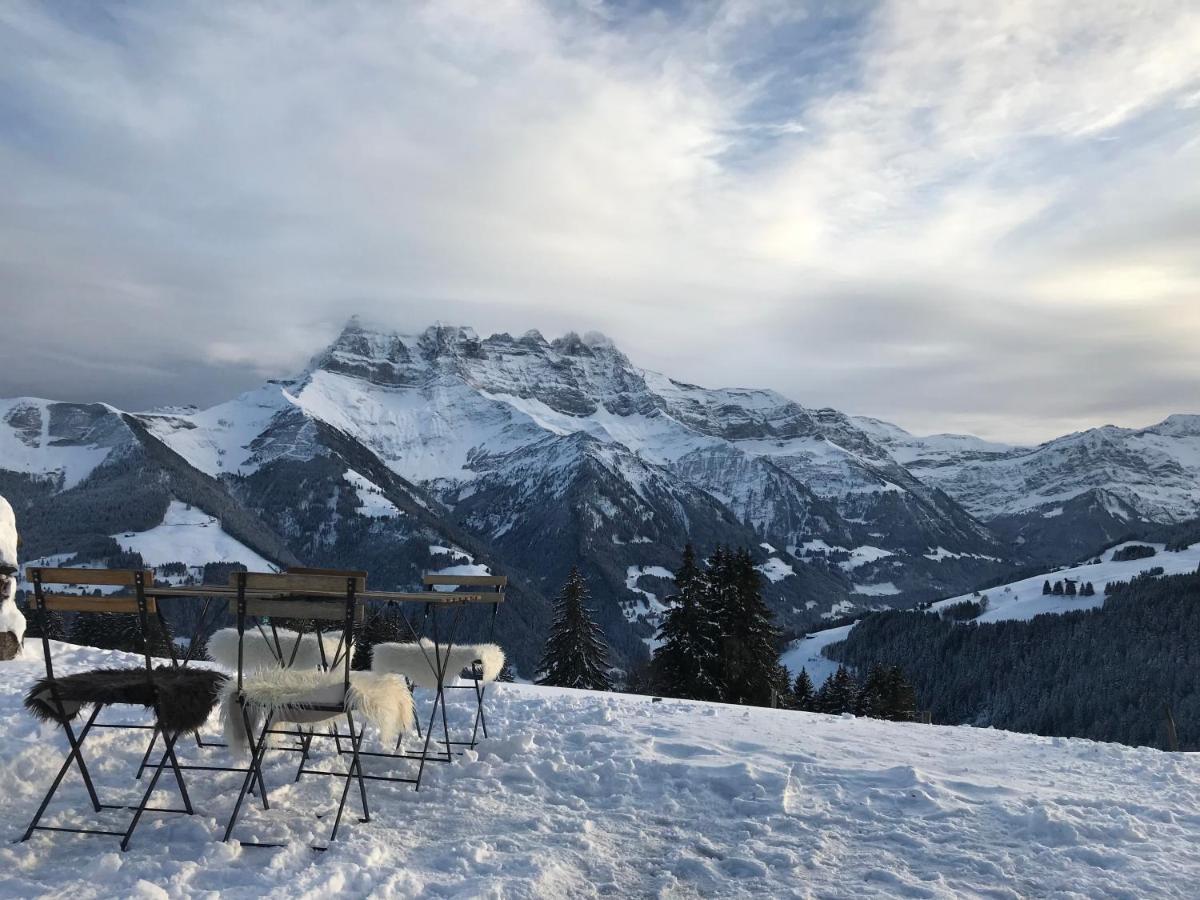 Chalet Chanso Morgins Buitenkant foto
