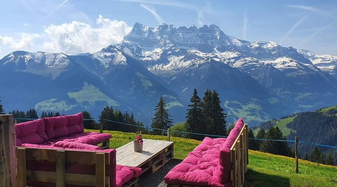 Chalet Chanso Morgins Buitenkant foto