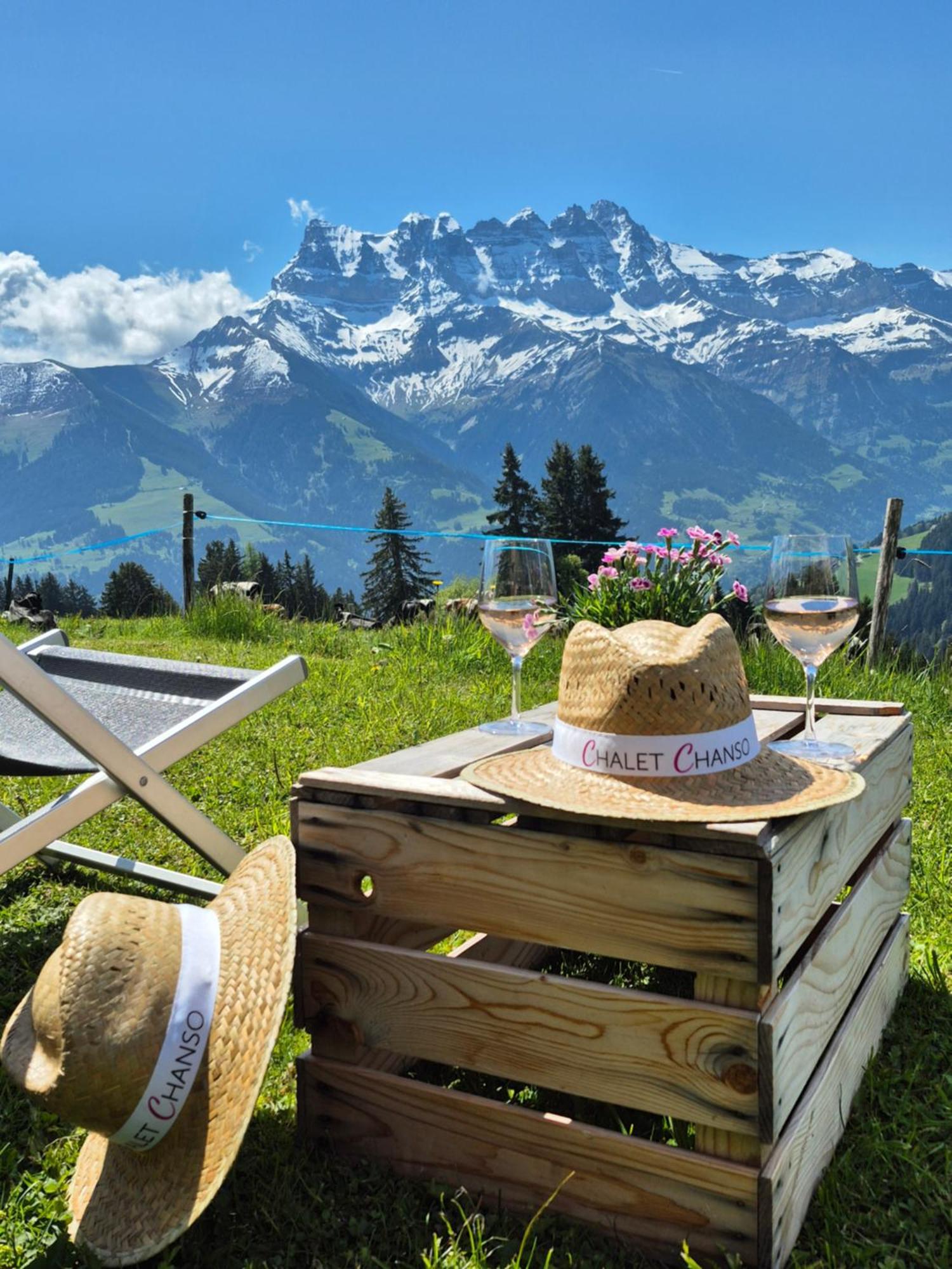 Chalet Chanso Morgins Buitenkant foto